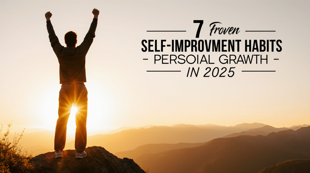 Discover 7 science-backed self-improvement habits that will transform your personal growth journey in 2025. Start building success habits today